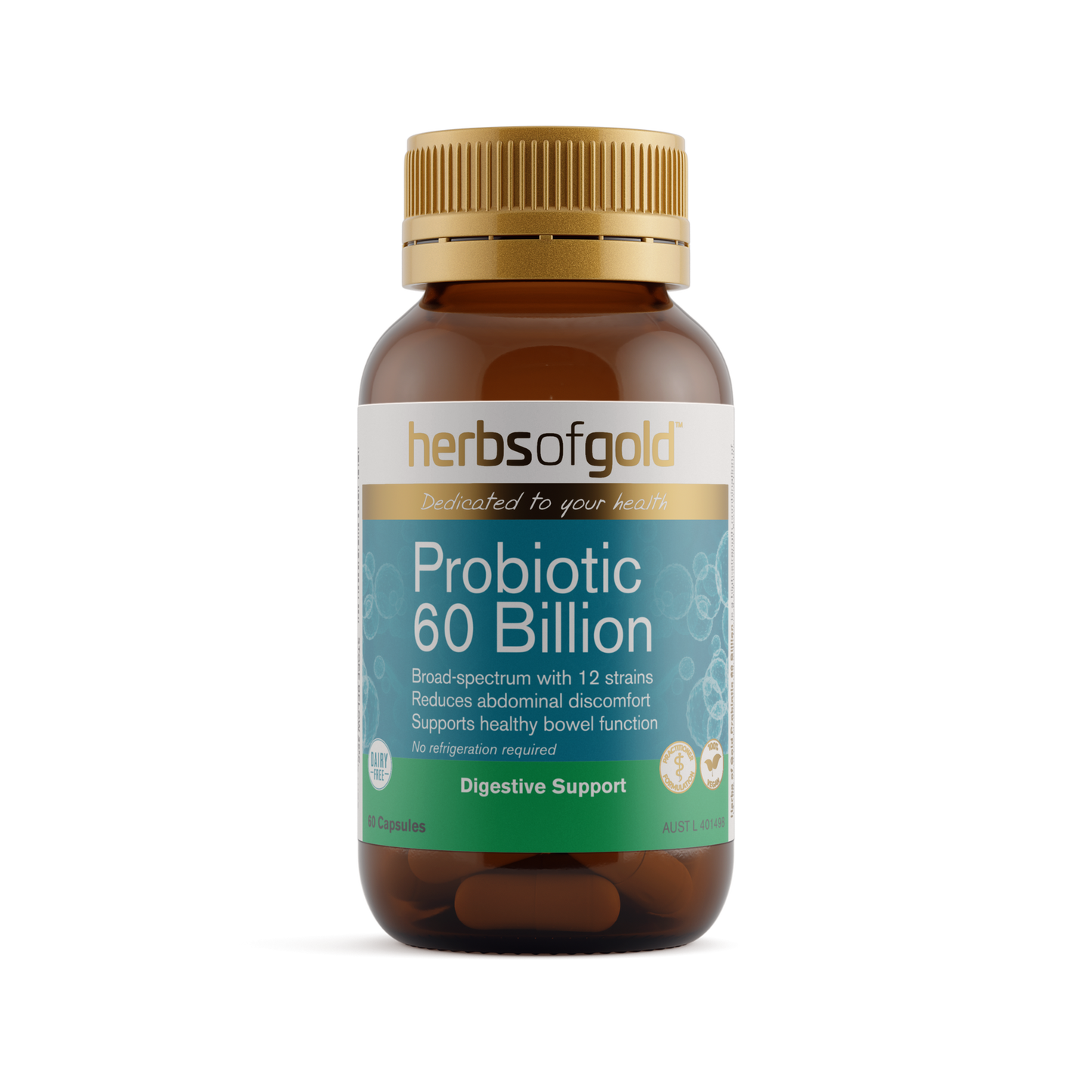 Herbs of Gold Probiotic 60 Billion — 30 Capsules