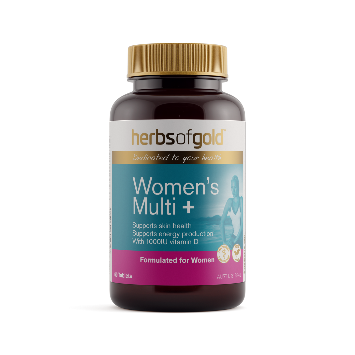 Herbs of Gold Women's Multi + — 60 Tablets