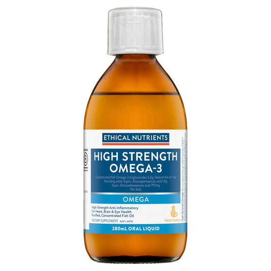 Ethical Nutrients High Strength Omega-3 Liquid Fruit Punch — 280mL