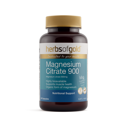 Herbs of Gold Magnesium Citrate 900 — 120 Capsules